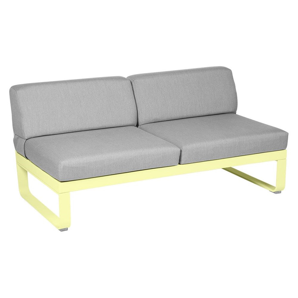 BELLEVIE 2-SEATER CENTRAL MODULE-FLANNEL GREY CUSHION